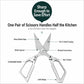 LsCook Multifunctional 3Cr13 Stainless Steel Kitchen Poultry Shears, Kitchen Poultry Shears