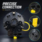 Airbag clock spring spiral cable assembly, black base with yellow wiring and connectors