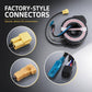 Steering wheel airbag clock spring spiral cable with connectors and black coil housing