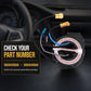 Steering wheel airbag clock spring spiral cable assembly installed behind steering wheel