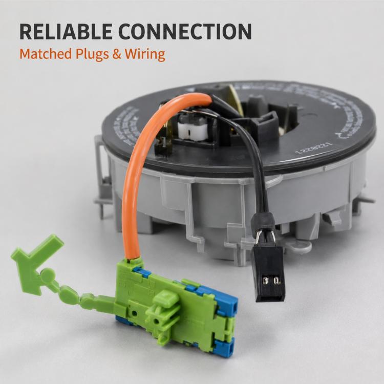 Car steering wheel airbag clock spring with orange cable and matched blue/green plugs