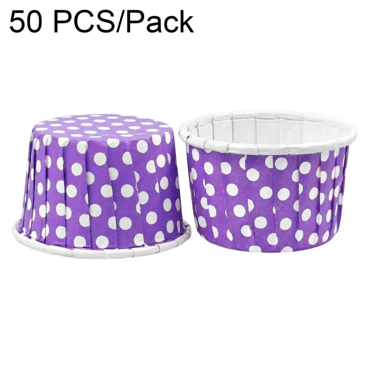 50 PCS/Pack Baking Rolled-Edge Paper Cupcake Liners, Small, Medium, Large