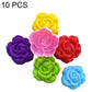 10 PCS/Pack High-Temperature Flower Silicone Mold