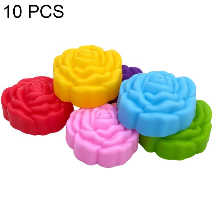 10 PCS/Pack High-Temperature Flower Silicone Mold