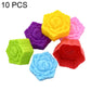 10 PCS/Pack High-Temperature Flower Silicone Mold