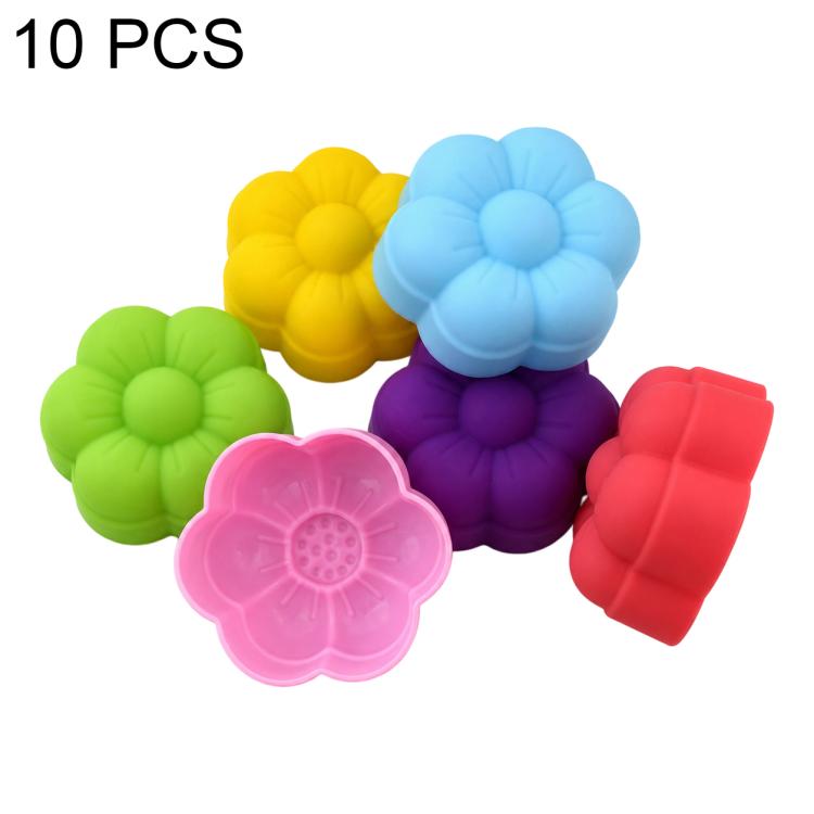 10 PCS/Pack High-Temperature Flower Silicone Mold
