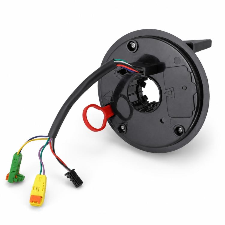 Mercedes-Benz steering wheel clock spring spiral cable, black circular housing with harness