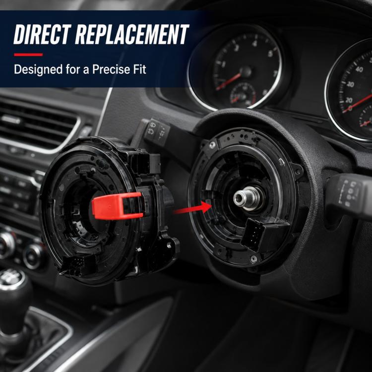 Car Steering Wheel Airbag Clock Spring Spiral Cable 6C0959653, For Skoda