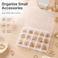 15-Compartment Non-Removable Clear Plastic Organizer Box, 15-Compartment