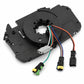 Black spiral clock spring airbag connector assembly with colored wire harness