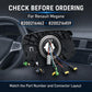 Airbag clock spring spiral cable module with colored wiring and connector plugs