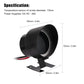 Round LED Digital Car Gauge Voltage and Water Temperature Dual Display Meter