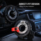 Airbag clock spring spiral cable for steering wheel, black and clear with red locking tab
