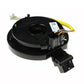 Steering wheel airbag clock spring spiral cable with connector plug and label