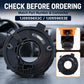 Steering wheel clock spring spiral cable module with orange connector and part-number labels