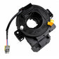 Black clock spring spiral cable module with yellow connector and white plug