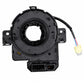 Black steering wheel clock spring spiral cable with exposed connector ports