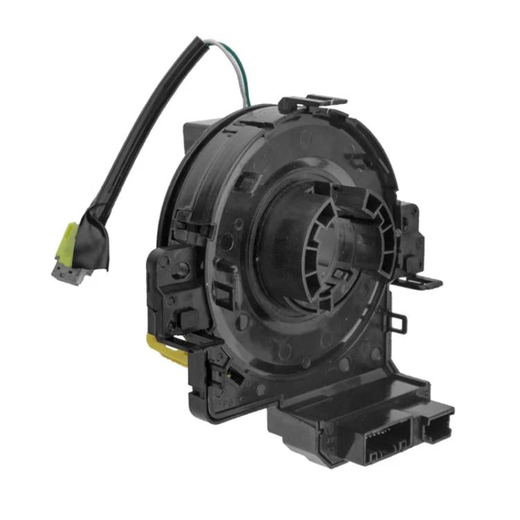 Steering wheel clock spring spiral cable assembly with green and yellow wire leads