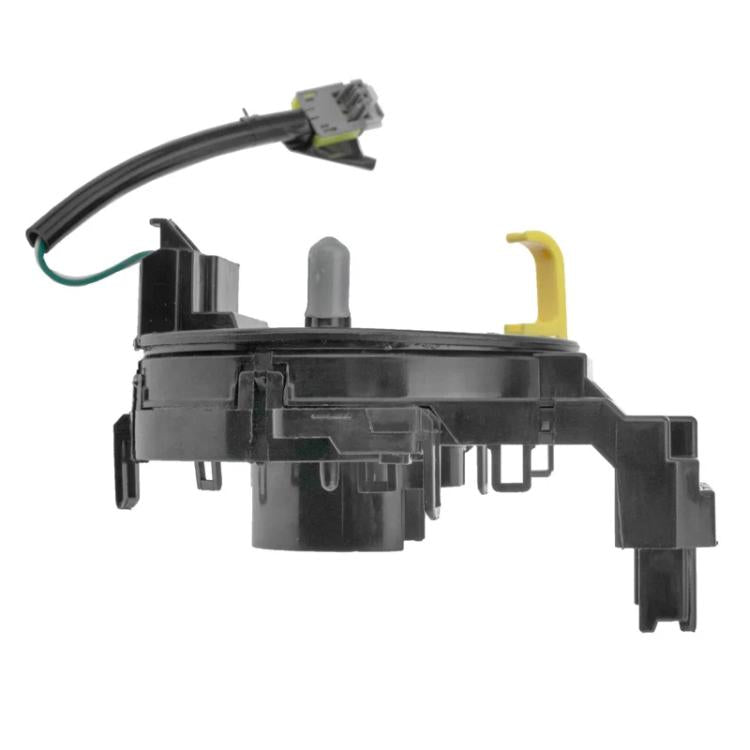 Steering wheel clock spring contact cable assembly, black plastic housing with connectors
