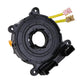 Steering wheel clock spring spiral cable, round black housing with yellow leads