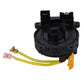 Steering wheel clock spring spiral cable with black circular case and colored connectors