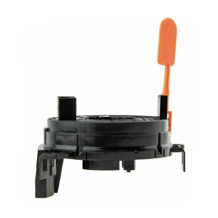 Steering wheel airbag clock spring spiral cable, black housing with orange alignment lever