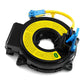 Steering wheel clock spring spiral cable assembly, black with yellow warning ring