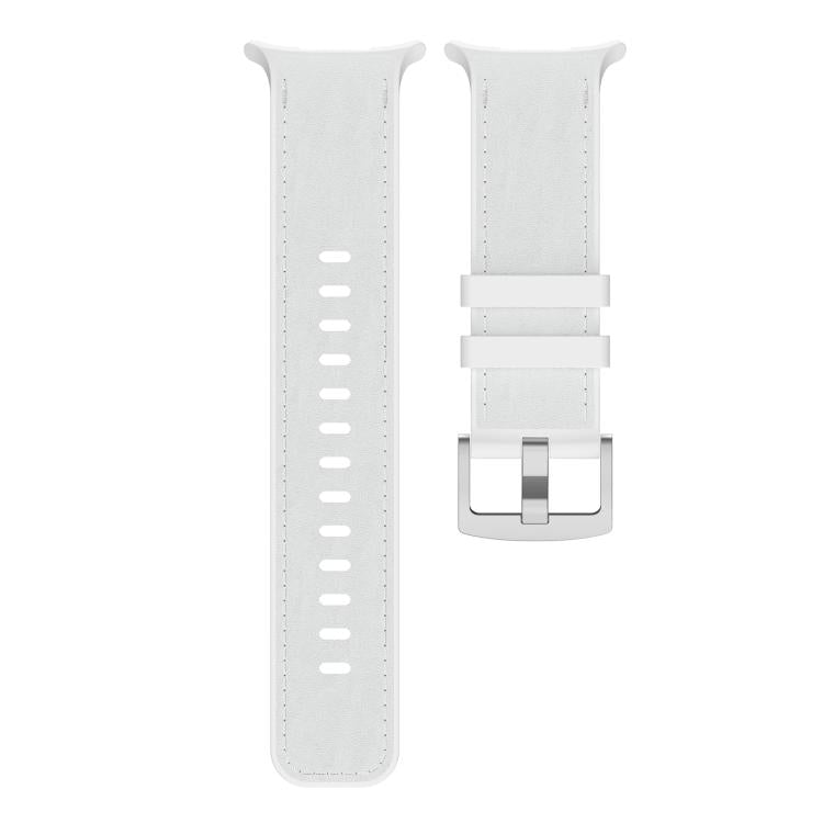 Solid Color Silicone Hybrid Vegan Leather Watch Band, For Galaxy Watch Ultra2 2026 / 2025 / 1 2024