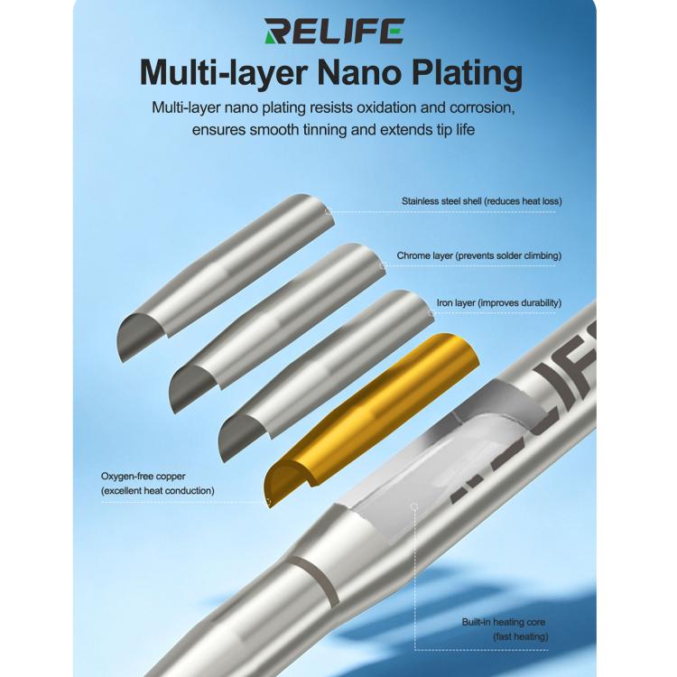 RELIFE 210?OL Curved Soldering Iron Tip