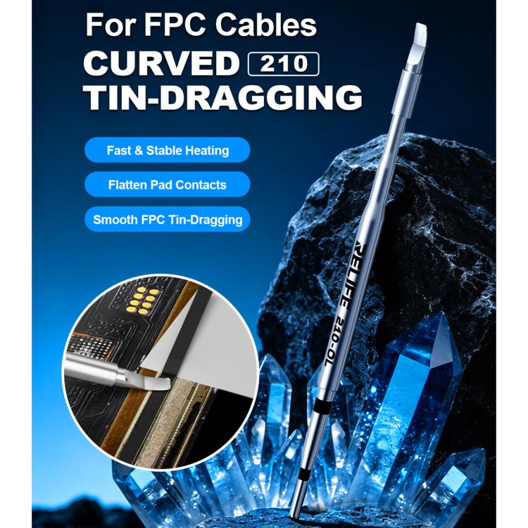 RELIFE 210?OL Curved Soldering Iron Tip