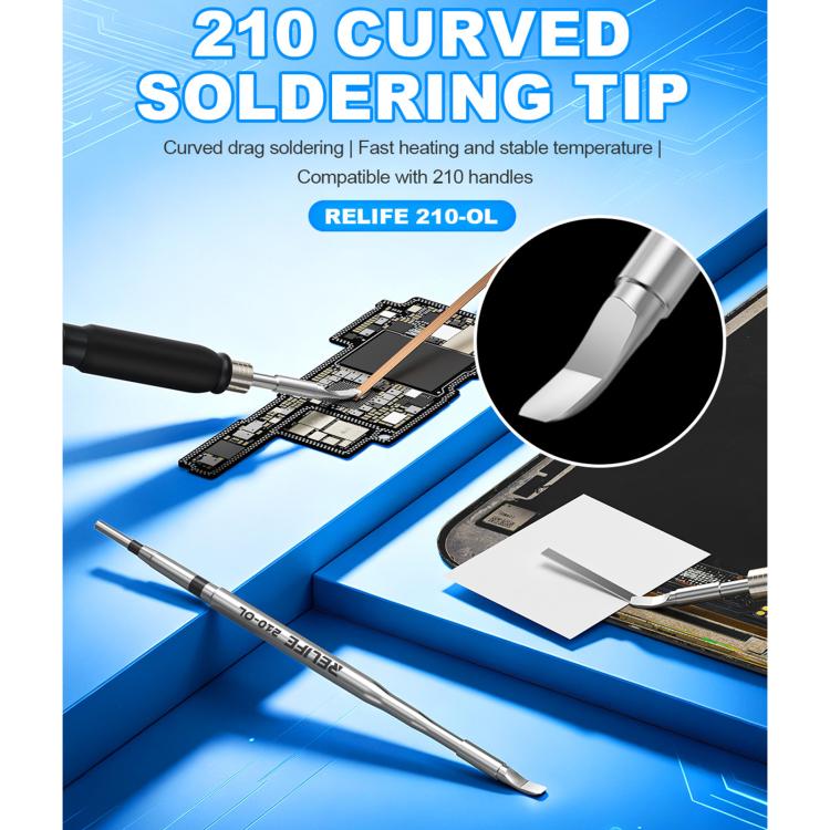 RELIFE 210?OL Curved Soldering Iron Tip
