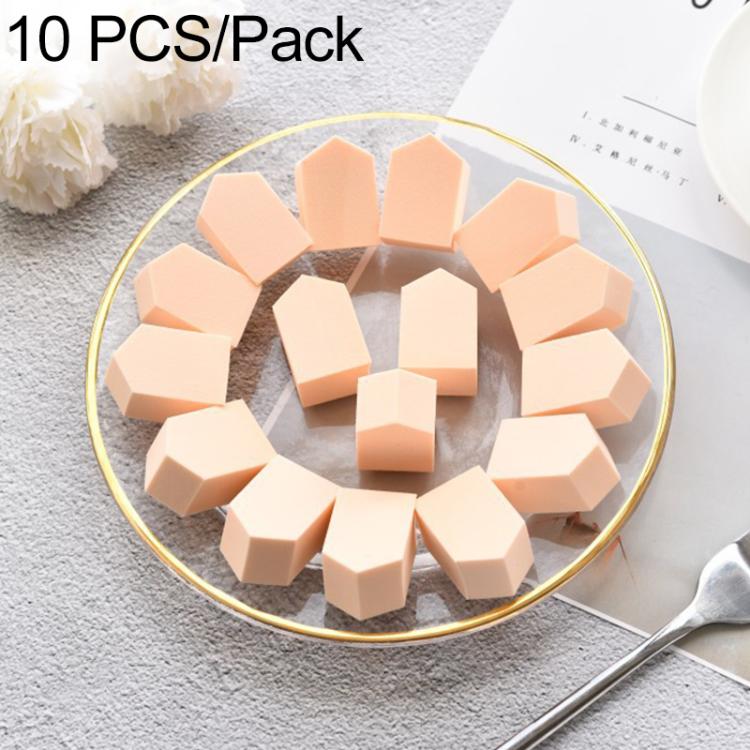 10 PCS/Pack Small-House Shaped Makeup Sponge Ultra-Soft Beauty Blender Puff