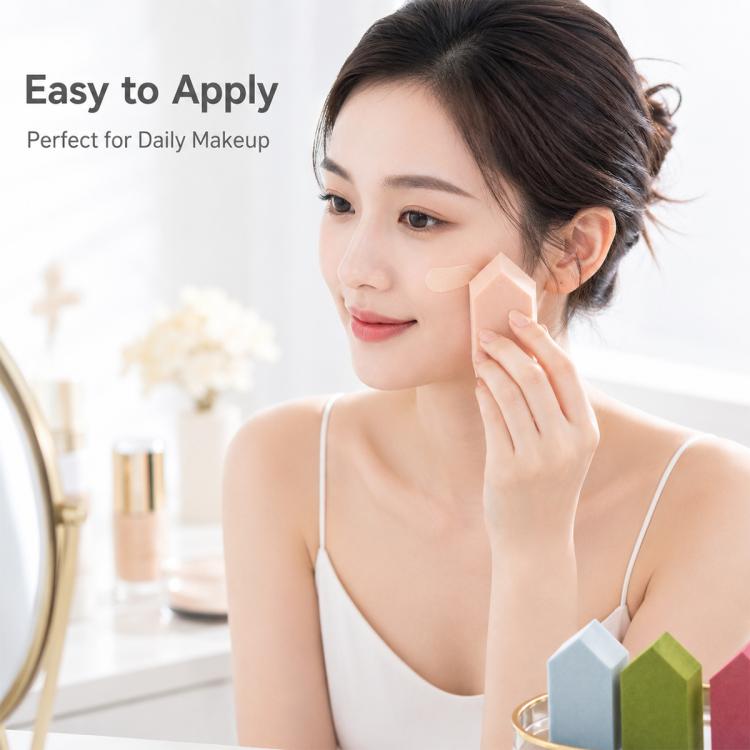 10 PCS/Pack Small-House Shaped Makeup Sponge Ultra-Soft Beauty Blender Puff