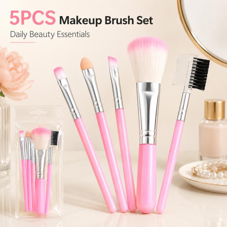 5 PCS/Set Makeup Brush Set Beauty Tools Eyeshadow Brush Sponge Brush