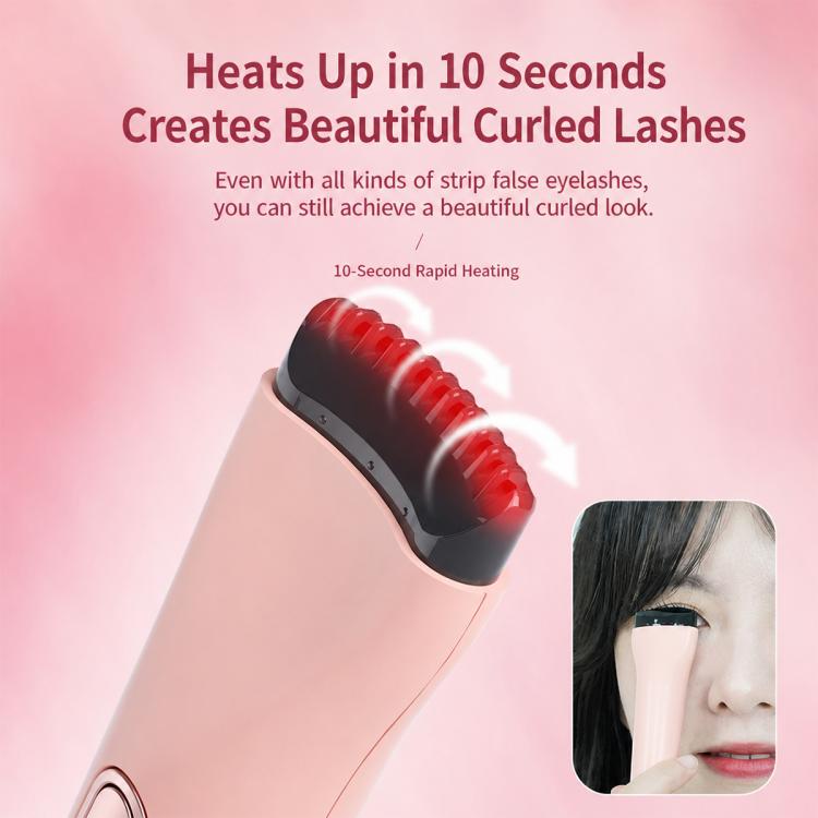 Portable Heated Eyelash Curler Rechargeable Long-Lasting Lash Tool