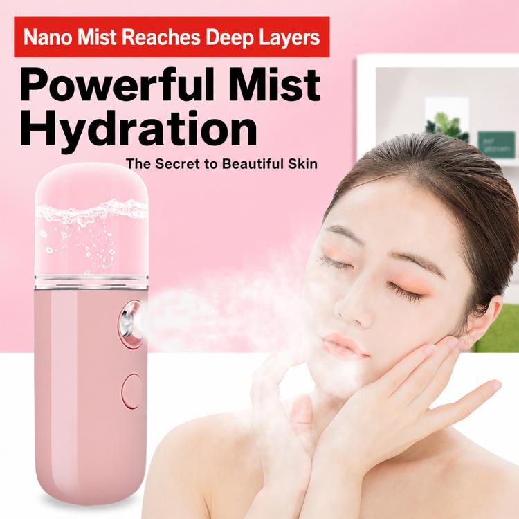 Nano Mist Facial Sprayer Portable Cold-Spray Face Beauty Humidifier