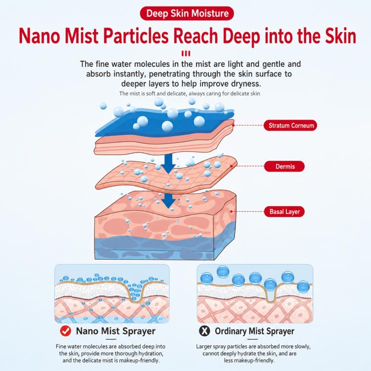 Nano Mist Facial Sprayer Portable Cold-Spray Face Beauty Humidifier
