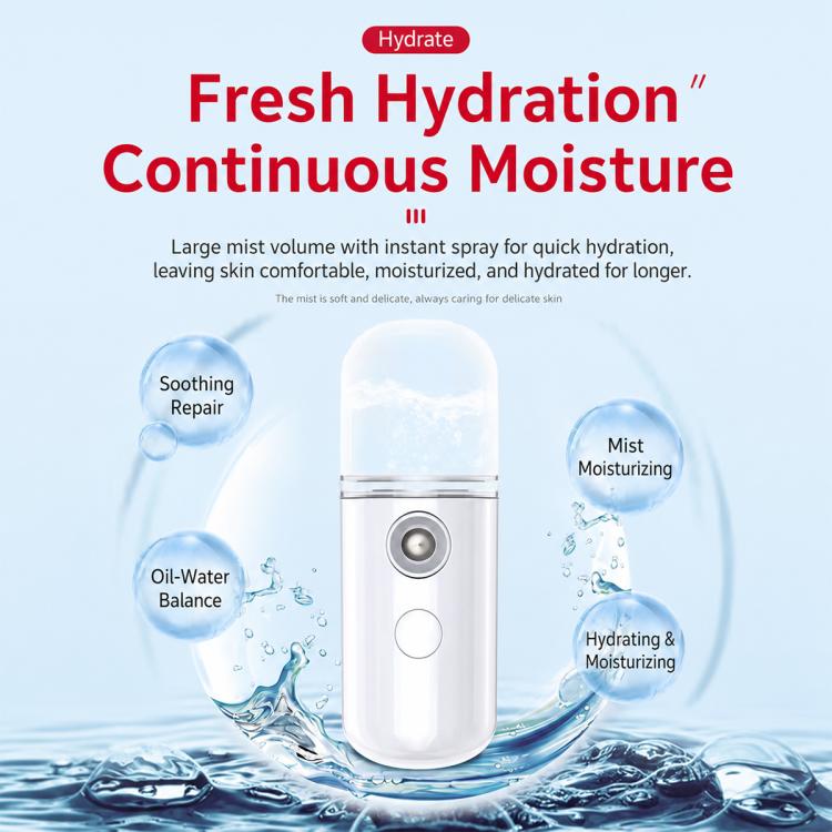 Nano Mist Facial Sprayer Portable Cold-Spray Face Beauty Humidifier