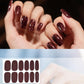 12 PCS/Sheet Waterproof Solid-Color Glitter Nail Stickers
