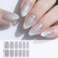 12 PCS/Sheet Waterproof Solid-Color Glitter Nail Stickers
