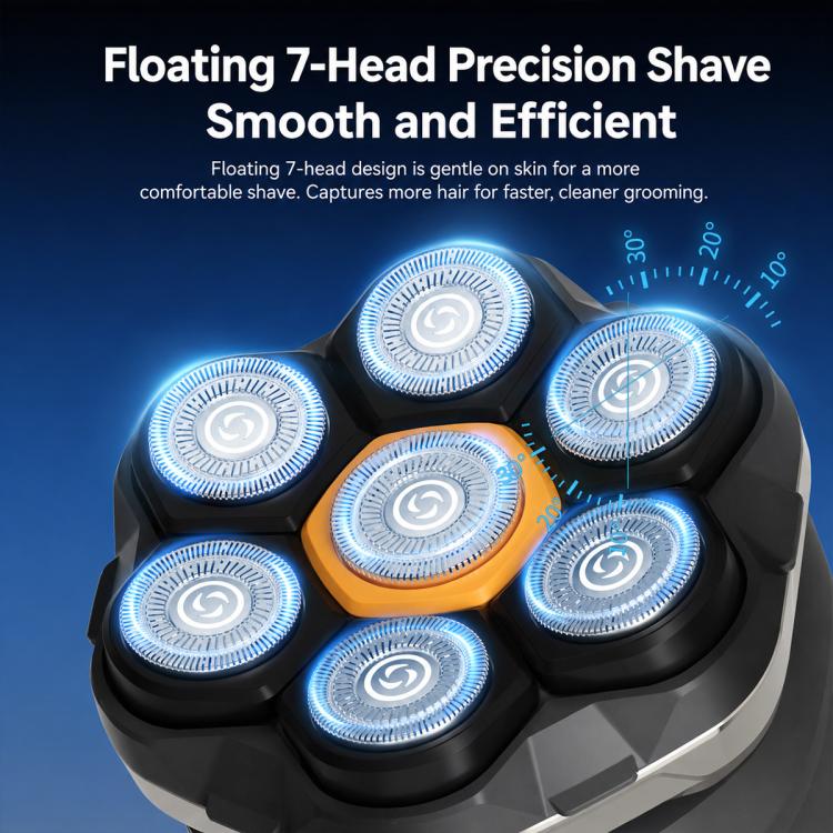 Electric Shaver Seven-blade Razor with Storage Bag
