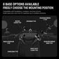 Motorcycle phone charger mounting system diagram for handlebars, crossbars, and mirrors