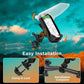 Motorcycle Shock-Absorbing Navigation Phone Holder with Protective Cover, Handlebar, Rearview Mirror