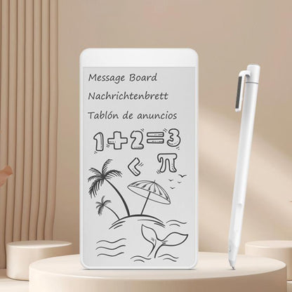 5.5-inch paperless message board with magnetic stylus, white writing surface