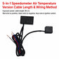 5-in-1 speedometer air temperature version wiring harness with sensor lead and module