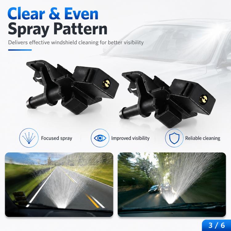2 PCS/Set Automotive Glass Washer Sprayer Cap Nozzle