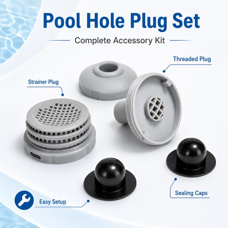 25022E 4 in 1 Pool Filter Inlet Nozzle Hose Hole Plug