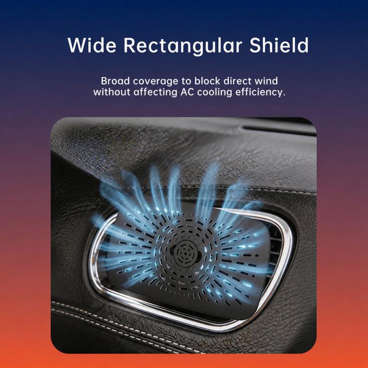 Car 360-degree Rotatable Air Conditioning Air Vent Wind Deflector