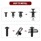 10 PCS/Set U-shaped Flat Clip Nut Fastener Rivet Clips Car Body Panel Torx Screws