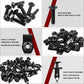 10 PCS/Set U-shaped Flat Clip Nut Fastener Rivet Clips Car Body Panel Torx Screws